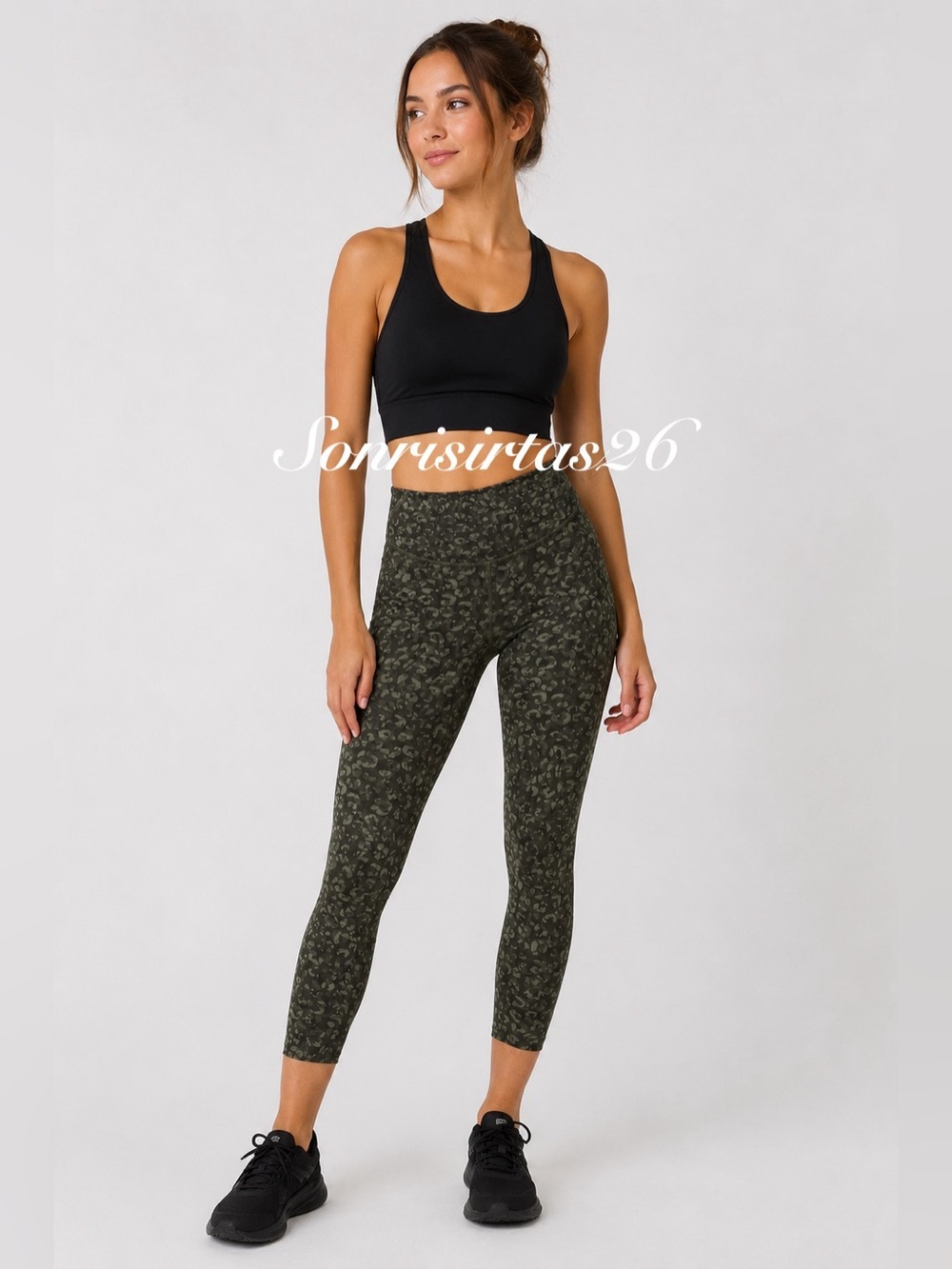 Lululemon Base Pace High-Rise Running Tight 25" Size 2 Intertwined Camo Olive